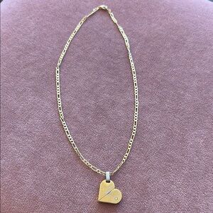 Elegant Gold Heart Pendant Necklace